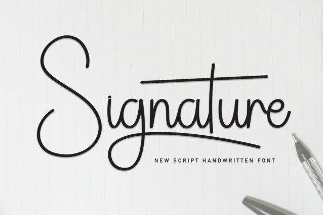 Signature Script Typeface - Download Free Font