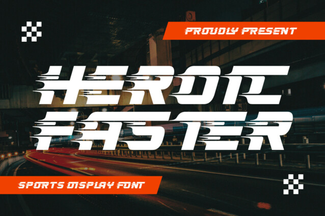 Heroic Faster Font - Download Free Font