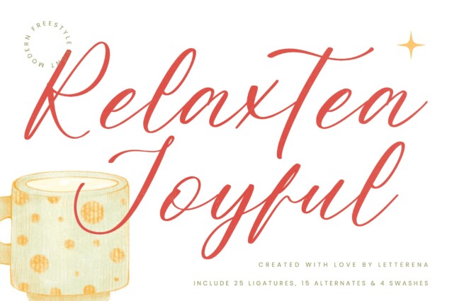 Relaxtea Joyful Font - Download Free Font