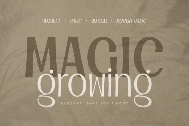 Magic Growing Font - Befonts