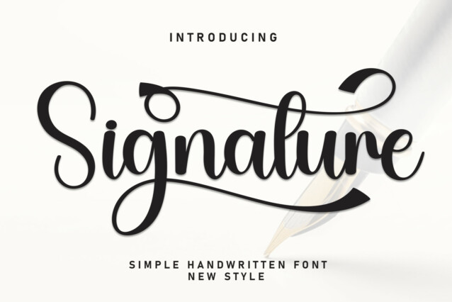 Signature Script Typeface - Download Free Font