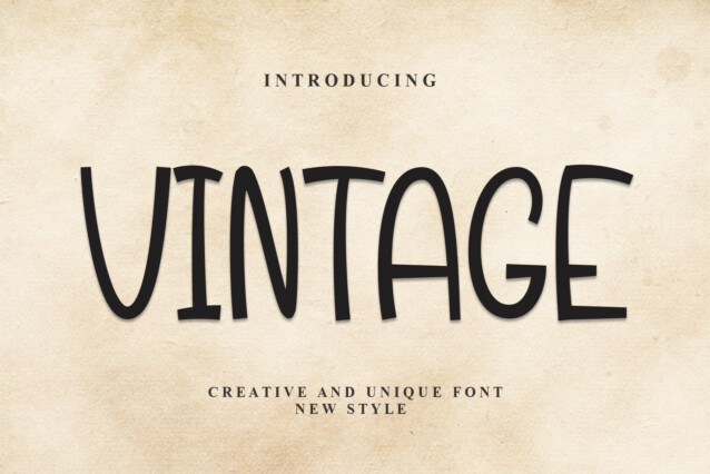 Vintage Display Typeface - Download Free Font