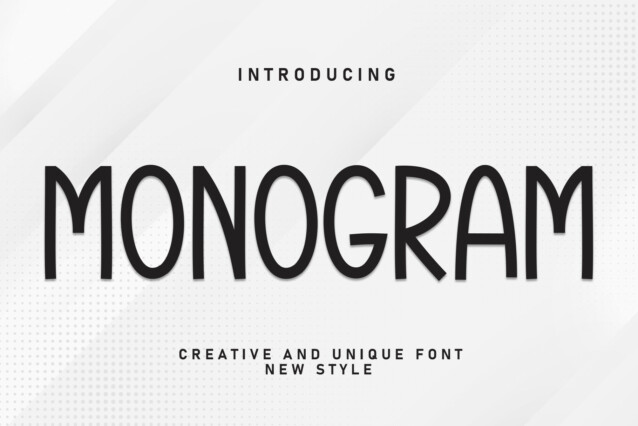 Monogram Display Typeface - Befonts