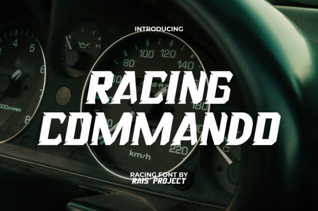 Racing Commando Font - Download Free Font