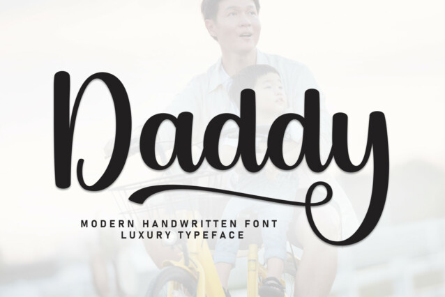 Daddy Script Typeface