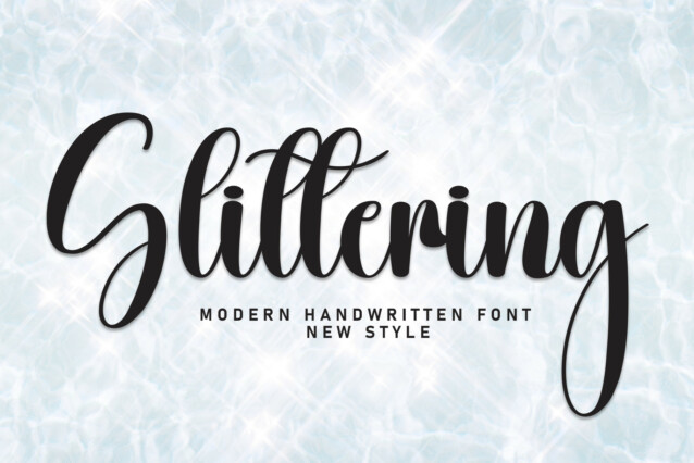 Glittering Script Font