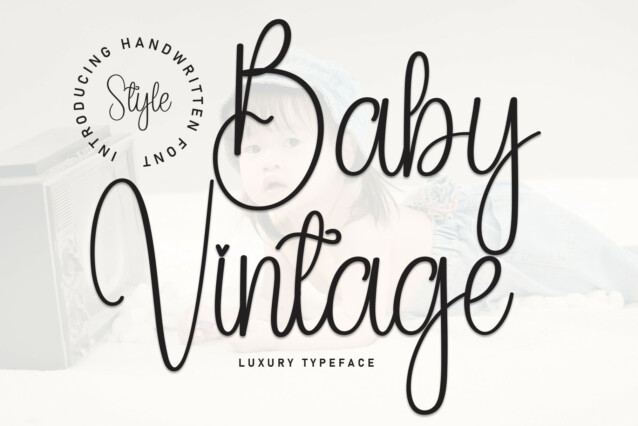 Baby Vintage Script Font - Befonts