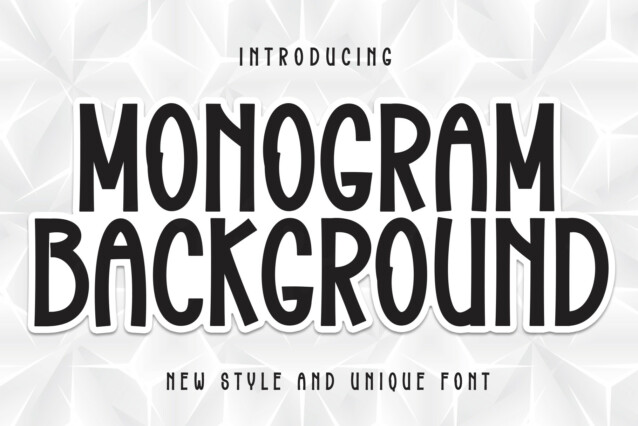 Monogram Background Font - Befonts