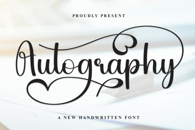 Autography Calligraphy Font - Download Free Font