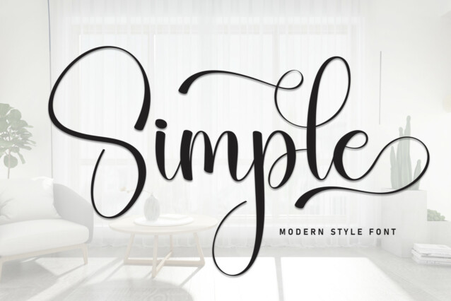 Simple Calligraphy Font - Download Free Font