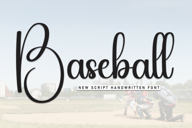 Baseball Script Font - Befonts