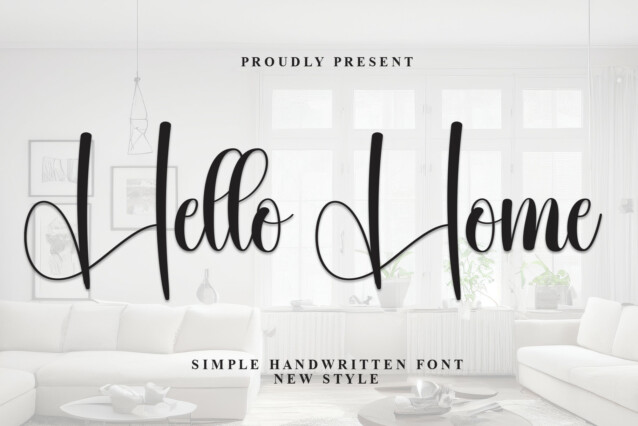 Hello Home Script Font - Befonts