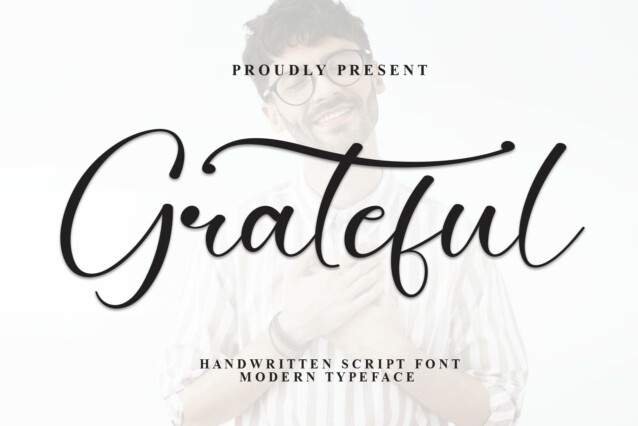 Grateful Script Typeface - Befonts
