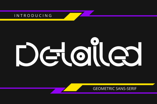 Detailed Artdeco Font