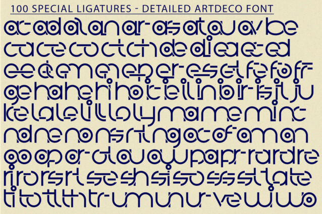 Detailed Artdeco Font preview image 4