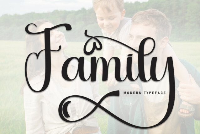 Family Calligraphy Font - Befonts