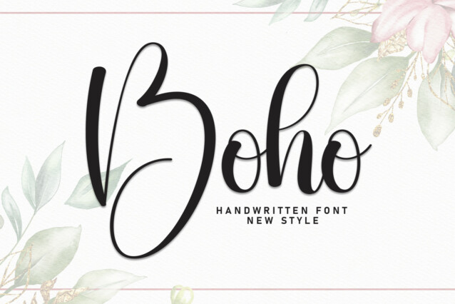 Boho Script Font - Befonts