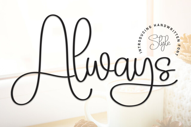 Always Script Font - Download Free Font