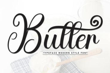 Butter Calligraphy Font