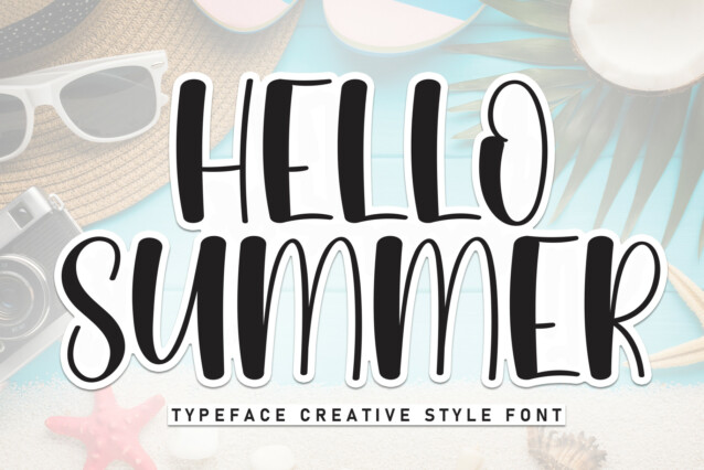 Hallo Summer Display Font - Befonts