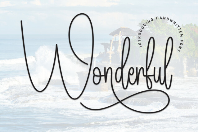 Wonderful Script Wonderful Script Font - Befonts