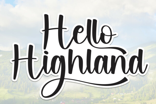 Hello Highland Calligraphy Font - Befonts