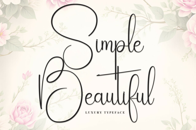 Simple Beautiful Script Font - Befonts