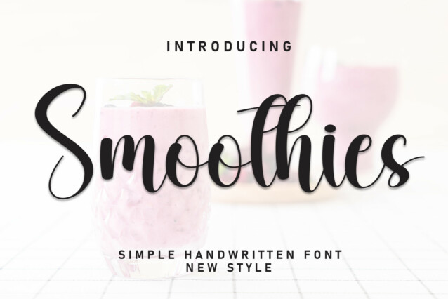 Smoothies Script Font - Download Free Font