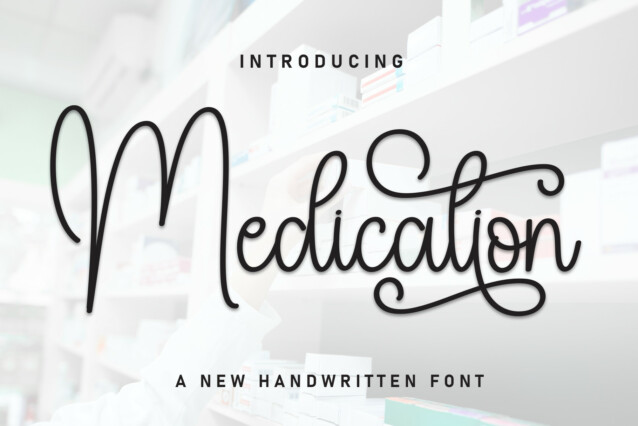 Medication Script Font