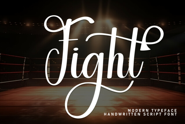Fight Cursive Fight Script Font - Befonts