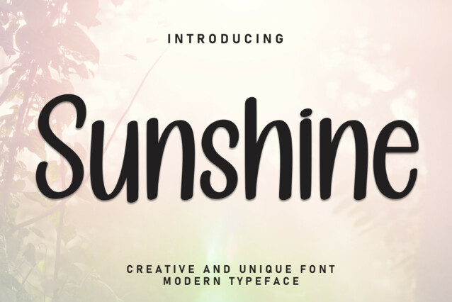 Sunshine Display Font