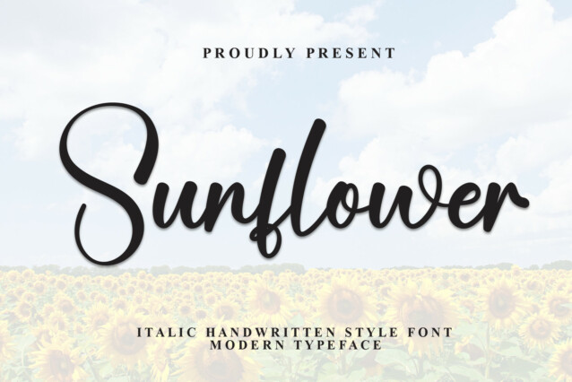 Sunflower Signature Sunflower Script Font - Befonts