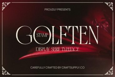 Golften Stamp Font
