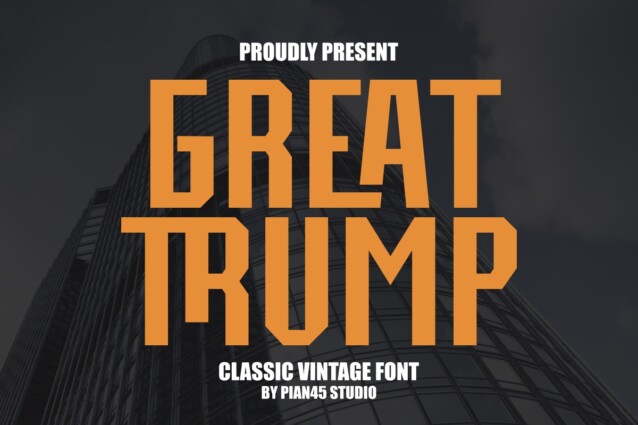 Trump Blue Lettering Great Trump Font - Befonts