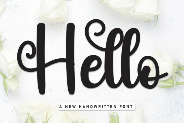 Hello Script Font - Befonts