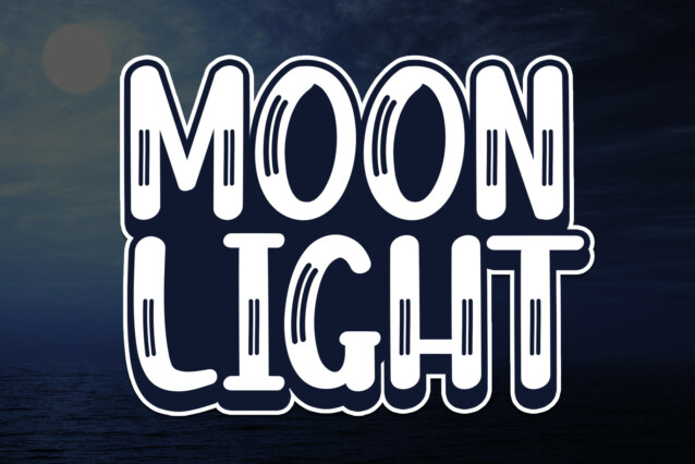 Moon Light Display Font - Befonts