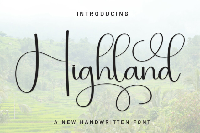 Highland Calligraphy Font - Befonts
