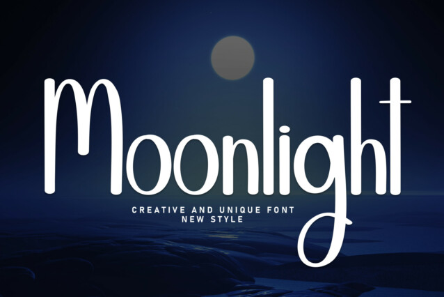 Moonlight Display Font - Befonts