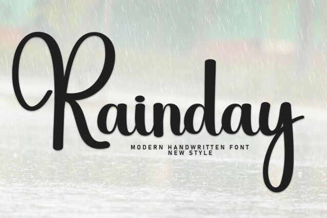 Rainday Script Typeface