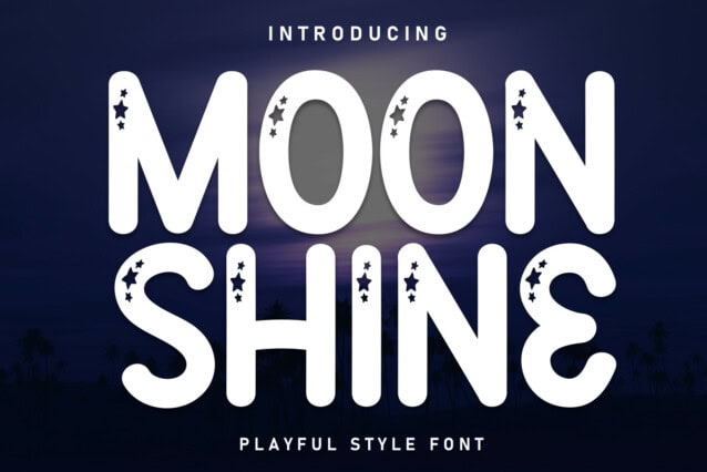 Moon Shine Display Font - Befonts