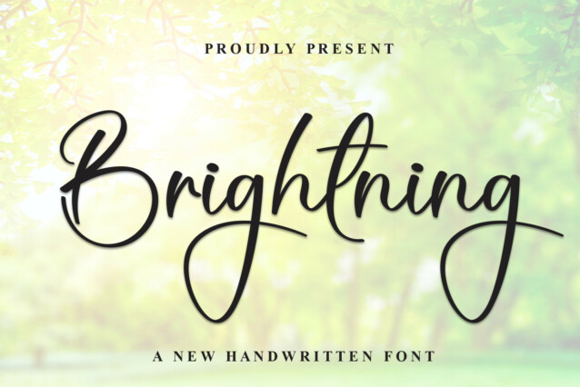 Brightning Script Font - Befonts