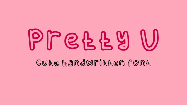 Pretty U Font - Download Free Font