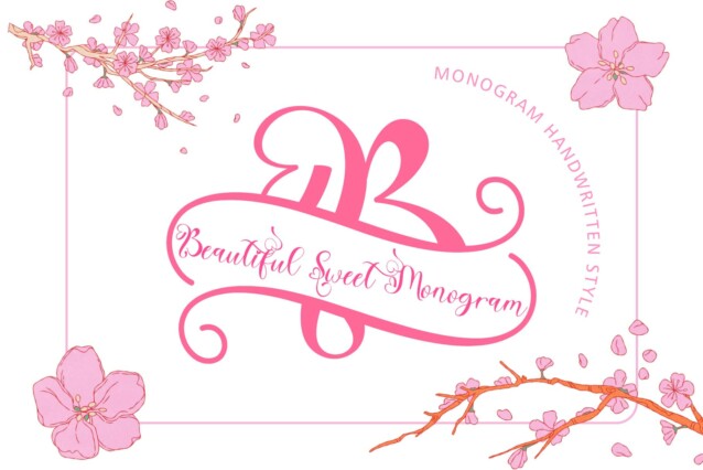 Beautiful Sweet Monogram Font - Befonts