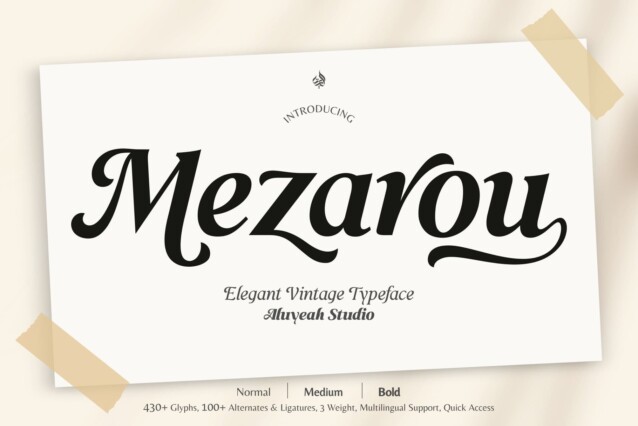 Mezarou Font preview image 1