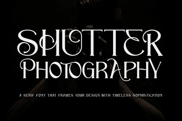 Shutter Font Shutter Photography Font - Befonts