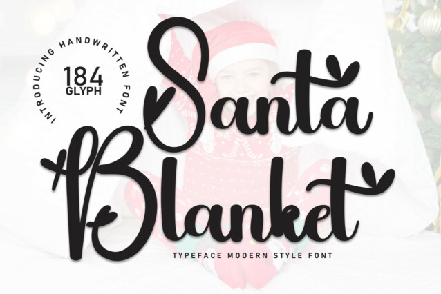 Santa Blacket Script Font - Befonts