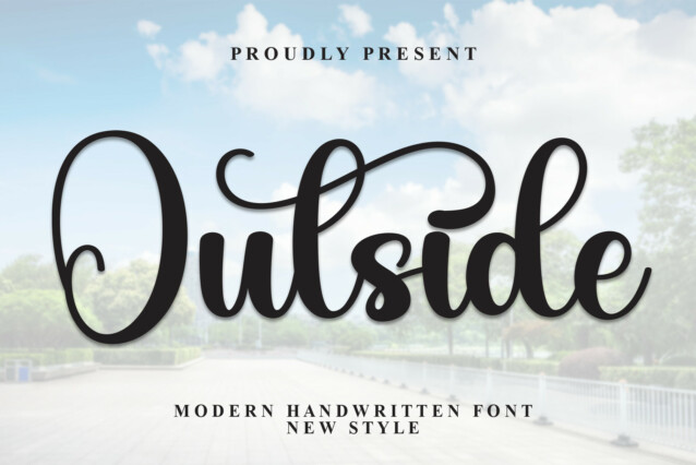 Outside Script Font - Befonts