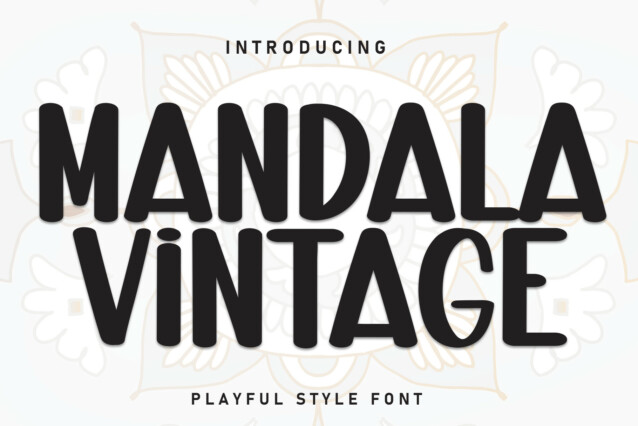 Mandala Vintage Display Font
