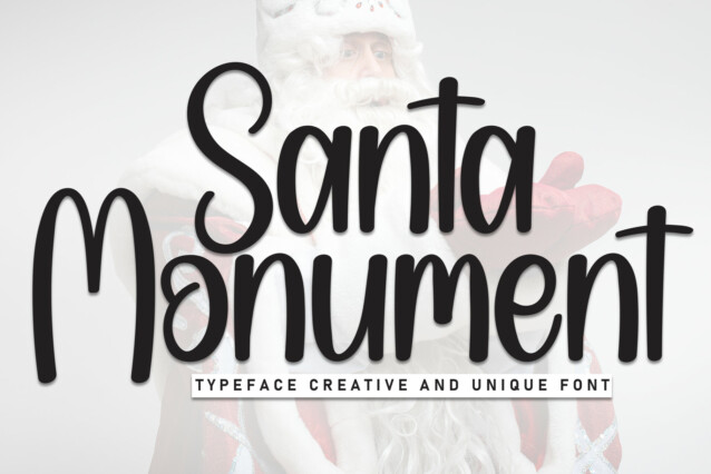 Santa Monument Script Font
