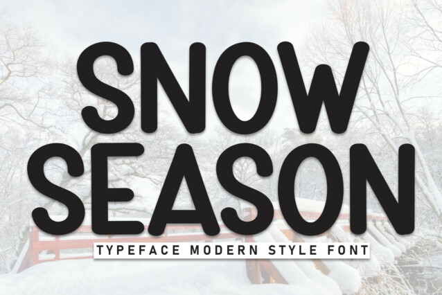 Snow Season Display Font